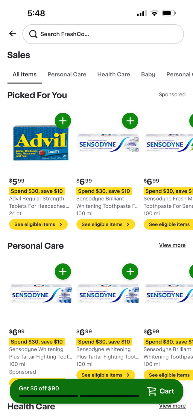 Groceries for Less than Shopping In-Store With Instacart