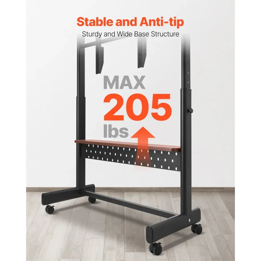 VEVOR Rolling TV Stand Review: The $156 alternative to mounting your 98-Inch TV